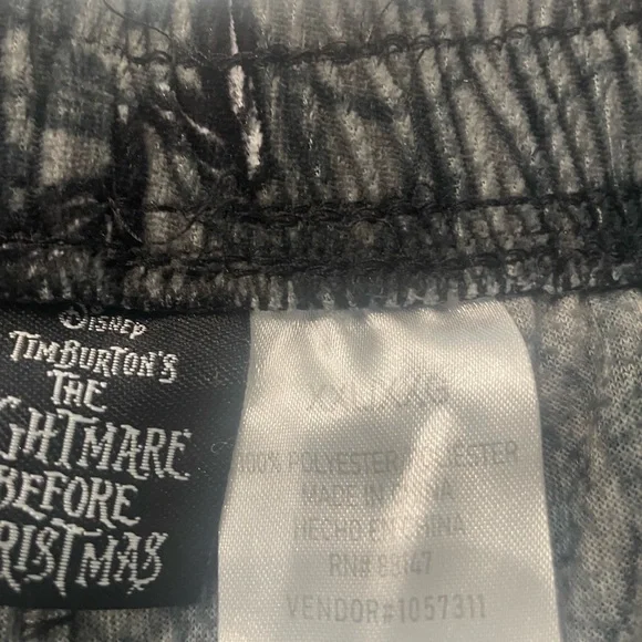 Disney Black and Gray Nightmare Before Christmas Pajama Pants - Picture 3 of 8